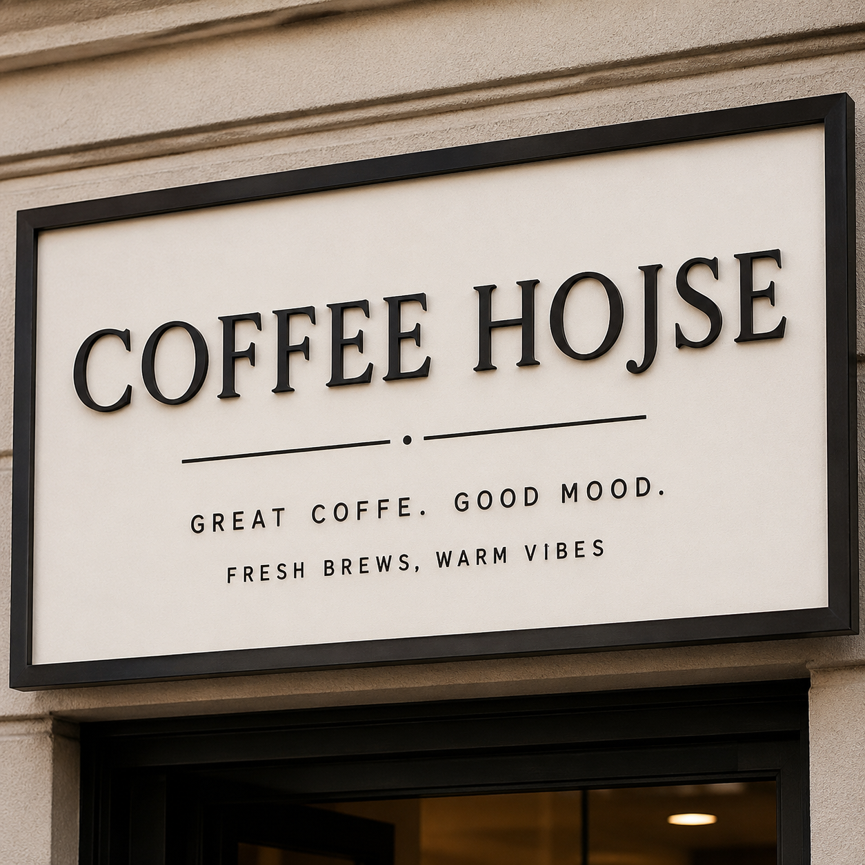 Sample showing irregular text in an AI-generated image